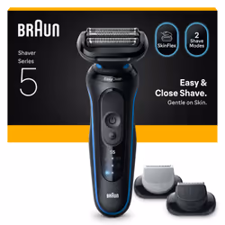 Braun Series 5 52-B1650S rasoio elettrico Trimmer Blu - Vista aggiuntiva 3