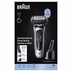 Braun Series 6 62-S7650cc Rasoio Trimmer Argento - Vista aggiuntiva 3