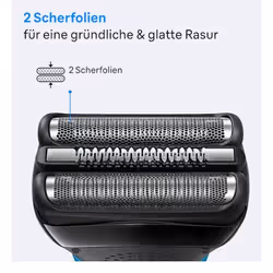 Braun Series 3 310s Rasoio Trimmer Nero, Blu - Vista aggiuntiva 3