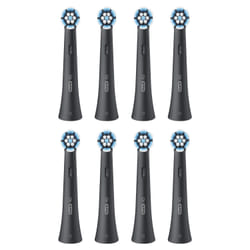 Oral-B iO Series Gentle Care Black, Original Replacement Round Brush Heads, Suitable for Sensitive Gums, 8