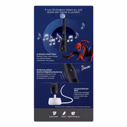 Oral-B iO Kids Spiderman Bambino Spazzolino rotante Nero - Vista aggiuntiva 3