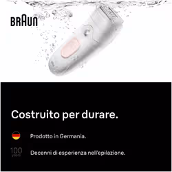 Braun Silk·épil 5, Wet & Dry Epilator, Lasting Smooth Skin, 5-011, Flamingo Pink - Vista aggiuntiva 6