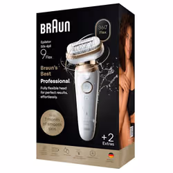Braun Silk-épil 9 Silk·épil 9 Flex 40 pinzette Oro, Bianco - Vista aggiuntiva 4