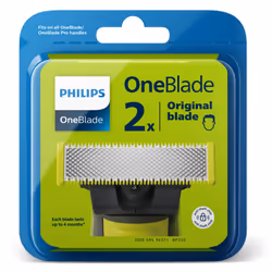Philips Norelco OneBlade Original Lama di Ricambio per Viso, confezione da 2 Lame QP220/50
