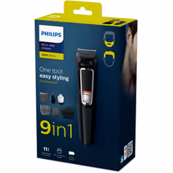 Philips MULTIGROOM Series 3000 rasoio rifinitore all-in-one 9 in 1 con 9 accessori per barba, capelli e naso MG3740/15 - Vista aggiuntiva 4