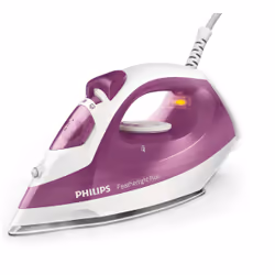 Philips Ferro da stiro a vapore con piastra antiaderente GC1424/30, Ferro a vapore, 60 g/min, Viola, Bianco, 15 g/min, 0,16 L ...