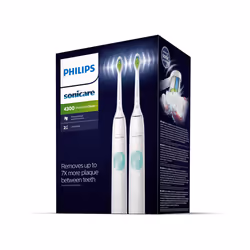 Philips Sonicare 4300 series ProtectiveClean Spazzolini Elettrici Sonici, con custodia da viaggio, confezione da 2 Spazzolini Bianchi HX6807/35 - Vista aggiuntiva 6