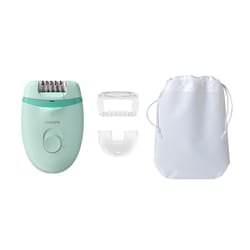 Philips Satinelle Essential Epilatore compatto con filo e Opti-light