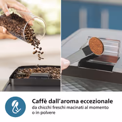 Philips 2200 series LatteGo EP2230/10 Macchina da caffè automatica, 4 bevande, cappuccinatore, 1.8 L, macine in ceramica - Vista aggiuntiva 7