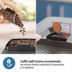 Philips 1200 series EP1200/00 Macchina caffè automatica, 2 bevande, 1.8L, macine in ceramica - Vista aggiuntiva 5