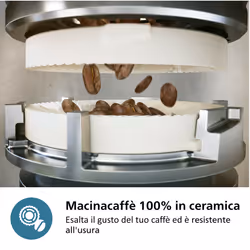 Philips 1200 series EP1200/00 Macchina caffè automatica, 2 bevande, 1.8L, macine in ceramica - Vista aggiuntiva 6