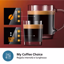 Philips 1200 series EP1200/00 Macchina caffè automatica, 2 bevande, 1.8L, macine in ceramica - Vista aggiuntiva 7