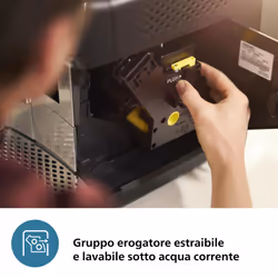 Philips 1200 series EP1200/00 Macchina caffè automatica, 2 bevande, 1.8L, macine in ceramica - Vista aggiuntiva 8