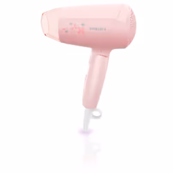 Philips Essential Care Asciugacapelli BHC010/00, Rosa, Anello di sospensione, 1,5 m, 1200 W, 220 V, 1200 W