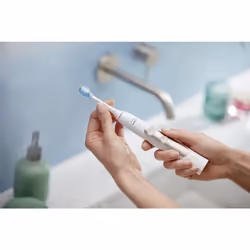 Philips ExpertClean 7300 Sonicare Spazzolini Elettrici Sonici con App, con custodia da viaggio, confezione da 2 Spazzolini Bianchi HX9611/19 - Vista aggiuntiva 5