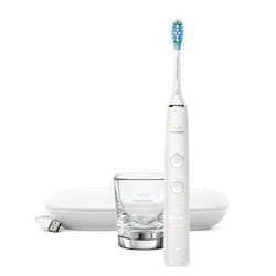 Philips Sonicare DiamondClean 9000 Spazzolini Elettrico Sonico bianco, con custodia da viaggio HX9911/27
