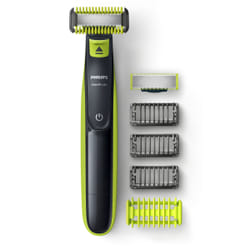Philips Norelco OneBlade QP2620/65 rasoio elettrico / regolabarba / tagliabasette Antracite, Lime