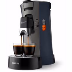 Senseo CSA240/71, Macchina per caffè a cialde, 0,9 L, Cialde caffè, 1450 W, Blu, Grigio