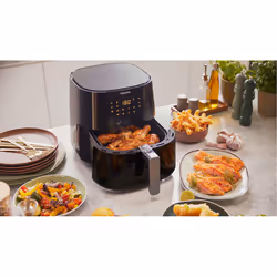 Philips Essential HD9280/60 friggitrice Singolo 6,2 L 2000 W Friggitrice ad aria calda Grigio - Vista aggiuntiva 8