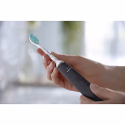Philips 3100 series Sonicare Spazzolini Elettrici Sonici, confezione da 1 Spazzolino Rosa e 1 Spazzolino Nero HX3675/15 - Vista aggiuntiva 5