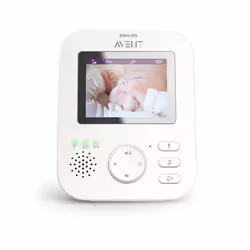 Philips SCD835/52 monitor video per bambino 300 m FHSS Blu, Bianco