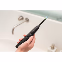 Philips DiamondClean Smart 9400 Sonicare Spazzolino Elettrico Sonico Nero con App, con custodia da viaggio HX9917/89