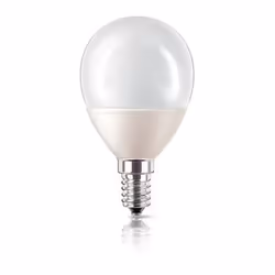Philips Economy Lustre Lampadina sferica a risparmio energetico 871016321523502, 8 W, E14, 370 h, Bianco caldo