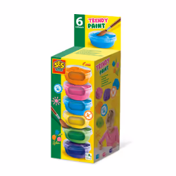 SES Creative 00382, Blu, Verde, Arancione, Rosa, Viola, Giallo, Tempera, Pasta, 45 ml, 6 pz