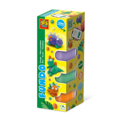 SES Creative 00812 composto per ceramica e modellazione Pasta modellabile 310 g Verde, Arancione, Viola, Bianco 4 pz