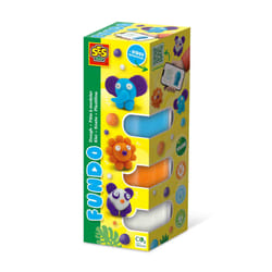 SES Creative 00813 composto per ceramica e modellazione Pasta modellabile 310 g Blu, Arancione, Viola, Bianco 4 pz