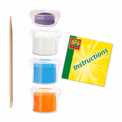 SES Creative 00813 composto per ceramica e modellazione Pasta modellabile 310 g Blu, Arancione, Viola, Bianco 4 pz