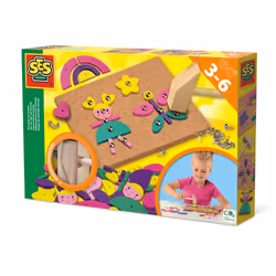 SES Creative 00927, Kit di attività manuali per bambini, 3 anno/i, Sughero, Legno, Multicolore