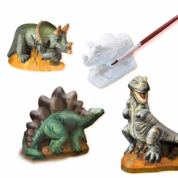 SES Creative Set per modellare e dipingere dinosauri per bambini - Vista aggiuntiva 8