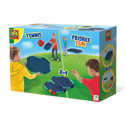 SES Creative Divertimento con il tennis e il frisbee