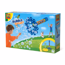 SES Creative Lancio del razzo soffiabolle, 200 ml, 3 anno/i, Non adatto ai bambini da 0 a 3 anni
