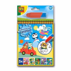 SES Creative 02341, Set di pennarelli da disegno ad acqua per bambini, 3 anno/i, Multicolore