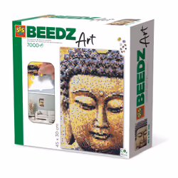 SES Creative Beedz art - Buddha 7000, 7000 pz, 12 anno/i, Bambino/Bambina, 300 mm, 455 mm, Non adatto per bambini con età inf ...