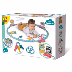 SES Creative Tiny Talents Cerchio con attività sensoriali, 0,1 anno/i, Cartoncino, Multicolore