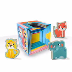 SES Creative Tiny Talents Torre di blocchi impilabili con figure di animali - Vista aggiuntiva 6