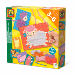 SES Creative 14043, Set da ricamo per bambini, 3 anno/i, Multicolore