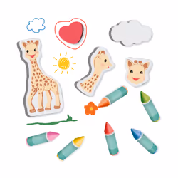 SES Creative Sophie la girafe - Pastelli per il bagno con formine - Vista aggiuntiva 4