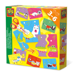 SES Creative Imparo a usare le forbici - Puzzle di animali