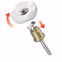 Dremel 423S, Disco da lucidatura, 3,2 mm, 2,5 cm, Bianco