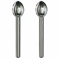 Dremel - Set di 2 frese in acciaio ad alta velocità 144 Diametro del gambo: 3,2 mm Diametro di lavoro: 7,8 mm RPM massimo: 30 ...