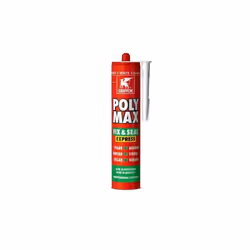 Adesivo Sigillante Griffon Poly Max Express Bianco - 425 gr Adesivo e sigillante per assemblaggi universali basato sull’esclu ...