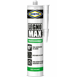 Bostik - Colla Mastice Silicone sigillante per Legno Max – cartuccia da 380 g
