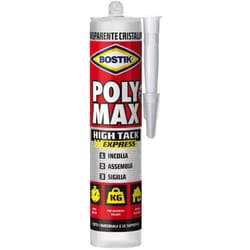 Bostik - Polymax Poly Max High Tack Express Colla montaggio universale - cartuccia da 425 g – trasparente