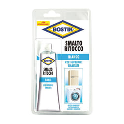 Bostik - Smalto ritocco bianco per superfici smaltate blister con pennellino