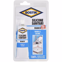Bostik - Sigillante Siliconico Acetico per Sanitari Bianco 60 ml