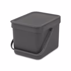 Brabantia Sort & Go Poubelle Plastique Gris 6 L